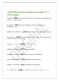 MGMT100 questions and answers Graded A&plus; &vert;&NewLine;latest update&NewLine;Teams are - A unit or two or more people who interact and coordinate their&NewLine;work to accomplish a goal&NewLine;Teamwork&quest; - The process of people actively working together to&NewLine;accomplish a goal&NewLine;Model of te