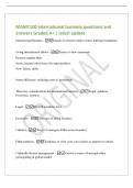 MGMT100 International business questions and&NewLine;answers Graded A&plus; &vert; latest update&NewLine;International business - Goods or services sold to across national boundaries&NewLine;Going international allows - Acsess to new customers&NewLine;Increase market share&NewLine;Some countries don