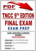 TNCC 9TH EDITION FINAL EXAM  &vert; TRAUMA NURSING QUESTIONS & UPDATED CORRECT ANSWERS &vert; 100&percnt; CORRECT &vert; GRADED A&plus;