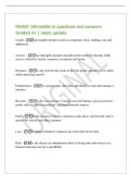 MGMT 100 midterm questions and answers&NewLine;Graded A&plus; &vert; latest update&NewLine;Goods - are tangible products such as computers&comma; food&comma; clothing&comma; cars and&NewLine;appliances&period;&NewLine;services - are intangible products &lpar;products that cannot be literally held&rpar;&NewLine;such as education&comma; heal