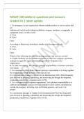 MGMT 100 midterm questions and answers&NewLine;Graded A&plus; &vert; latest update&NewLine;1&period; For managers&comma; in any organization&comma; threats include product or service niches that&NewLine;are&NewLine;underserved&comma; out-of-cycle hiring possibilities&comma; mergers&comma; purchases&comma; or upgrades in&NewLine;equipment&comma; sp