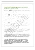 MGMT 100 Final Exam questions and answers&NewLine;Graded A&plus; &vert; latest update&NewLine;Management - Process of planning&comma; organizing&comma; leading&comma; and controlling an&NewLine;organization's resources to achieve its goals&NewLine;Managers - responsibilities to analyzing their competiti