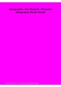 Geography Hot Deserts Physical Geography Study Guide PDF 2026&sol;2027