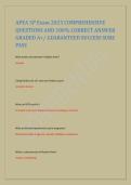 APEA 3P Exam 2026-2027&colon; Comprehensive Questions with 100&percnt; Verified Answers & Rationales &lpar;Graded A&plus;&rpar; LATEST UPDATE