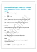 Nada&sol;Nadie&sol;Algo&sol;Alg&uacute;n&sol;Ning&uacute;n&sol;Uno explained&NewLine;Exam questions and answers Graded A&plus; &vert; latest&NewLine;update&NewLine;algo - something&sol;anything&NewLine;nada - nothing&NewLine;alguien - someone&comma; somebody &lpar;with no reference to particular group&rpar;&NewLine;nadie - no-one