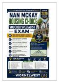 Nan McKay Housing Choice Voucher &lpar;HCV&rpar; Specialist Exam Study Guide & Questions