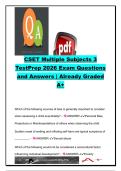 CSET Multiple Subjects Subtest III &vert; 220&plus; Expert-Verified Exam Questions & Answers &vert; Human Development&comma; Physical Education&comma; Visual & Performing Arts&comma; Music & Child Psychology &vert; California Subject Examinations for Teachers &lpar;CSET&rpar;