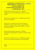 CERTIFIED AI GOVERNANCE &NewLine;PROFESSIONAL &lpar;AIGP&rpar; EXAM &NewLine;GUIDE AND BODY OF &NewLine;KNOWLEDGE QUESTIONS AND &NewLine;ANSWERS 2026 - 2027