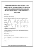 NRRPT PREP COMPLETE STUDY GUIDE EXAM LATEST&NewLine;2026&sol;2027 UPDATED VERIFIED QUESTIONS AND SOLUTIONS&NewLine;A&plus; PASS GUARANTEED&vert;COMPLETE STUDY GUIDE WITH&NewLine;100&percnt; ACCURATE QUESTIONS &ANSWERS&period; EXCELLENCE&NewLine;GUARANTEED&period;