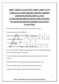 NRRPT&comma; NRRPT EXAM REVIEW&comma; NRRPT&comma; NRRPT STUDY&NewLine;GUIDE EXAM LATEST 2026&sol;2027 UPDATED VERIFIED&NewLine;QUESTIONS AND SOLUTIONS A&plus; PASS&NewLine;GUARANTEED&vert;COMPLETE STUDY GUIDE WITH 100&percnt;&NewLine;ACCURATE QUESTIONS &ANSWERS&period; EXCELLENCE&NewLine;GUARANTEED&period;