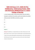 NUR 230 Exam 3 V1 &vert; NUR 230 The &NewLine;Childbearing &sol; Child Caring Family &vert; Q&A &NewLine;with Rationale &lpar;NUR230 Exam 3&rpar; &vert; Galen &NewLine;College of Nursing