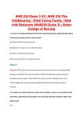 NUR 230 Exam 3 V1&ndash;V3 &vert; NUR 230 The Childbearing &sol; Child Caring Family &vert; Galen College of Nursing &vert; Q&A with Rationale &lpar;Galen NUR230 Exam 3&rpar;