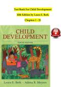 Test Bank For Child Development  &NewLine;10th Edition by Laura E&period; Berk  &NewLine;Chapters 1 - 15 &NewLine;