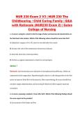 NUR 230 Exam 2 V1&ndash;V3 &vert; NUR 230 The Childbearing &sol; Child Caring Family &vert; Galen College of Nursing &vert; Q&A with Rationale &lpar;Galen NUR230 Exam 2&rpar;