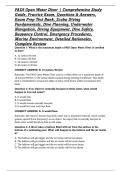 PADI Open Water Diver &vert; Comprehensive Study Guide&comma; Practice Exam&comma; Questions & Answers&comma; Exam Prep Test Bank&comma; Scuba Diving Fundamentals&comma; Dive Planning&comma; Underwater Navigation&comma; Diving Equipment&comma; Dive Safety&comma; Buoyancy Control&comma; Emergency Procedures&comma; Marine Envi