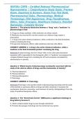 NAPSRx CNPR &ndash; Certified National Pharmaceutical Representative &vert; Comprehensive Study Guide&comma; Practice Exam&comma; Questions & Answers&comma; Exam Prep Test Bank&comma; Pharmaceutical Sales&comma; Pharmacology&comma; Medical Terminology&comma; FDA Regulations&comma; Drug Classifications&comma; Ethics&comma; Sa