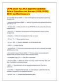 USPS Exam 421 SSA Academy Updated&NewLine;Actual Question and Answer &lpar;2026&sol;2027&rpar; &vert;&NewLine;100&percnt; Verified Answers