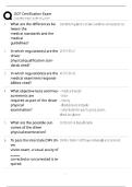 DOT Certification Exam &vert; 2025&sol;2026 Update &vert; Score 100&percnt; Study Guide&NewLine;&NewLine;