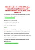 NURS 201 Quiz 3 V1&ndash;V3 &vert; NURS 201 Medical Surgical Nursing &vert; West Coast University &vert; Actual Q&A with Rationale &lpar;NURS201 Quiz 3&rpar;