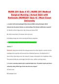 NURS 201 Quiz 4 V1&ndash;V3 &vert; NURS 201 Medical Surgical Nursing &vert; West Coast University &vert; Actual Q&A with Rationale &lpar;NURS201 Quiz 4&rpar;