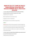 NURS 201 Quiz 9 V1&ndash;V3 &vert; NURS 201 Medical Surgical Nursing &vert; West Coast University &vert; Actual Q&A with Rationale &lpar;NURS201 Quiz 9&rpar;