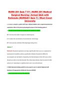 NURS 201 Quiz 7 V1 &vert; NURS 201 Medical &NewLine;Surgical Nursing &vert; Actual Q&A with &NewLine;Rationale &lpar;NURS201 Quiz 7&rpar; &vert; West Coast &NewLine;University 