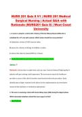 NURS 201 Quiz 8 V1 &vert; NURS 201 Medical &NewLine;Surgical Nursing &vert; Actual Q&A with &NewLine;Rationale &lpar;NURS201 Quiz 8&rpar; &vert; West Coast &NewLine;University 