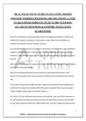 NR 511 EXAM STUDY GUIDE EXAM LATEST 2026&sol;2027&NewLine;UPDATED VERIFIED QUESTIONS AND SOLUTIONS A&plus; PASS&NewLine;GUARANTEED&vert;COMPLETE STUDY GUIDE WITH 100&percnt;&NewLine;ACCURATE QUESTIONS &ANSWERS&period; EXCELLENCE&NewLine;GUARANTEED&period;