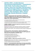 NAPSRx CNPR &ndash; Certified National Pharmaceutical Representative &vert; Comprehensive Study Guide&comma; Practice Exam&comma; Questions & Answers&comma; Exam Prep Test Bank&comma; Pharmaceutical Sales&comma; Pharmacology&comma; Medical Terminology&comma; Drug Classifications&comma; FDA Regulations&comma; Healthcare