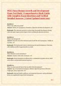 WGU D202 Human Growth and Development Exam Test Bank &vert; Comprehensive Study Guide with Complete Exam Questions and Verified Detailed Answers &vert;&vert; Latest Updated 2026&sol;2027