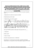 NAB EXAM OPERATIONS STUDY GUIDE EXAM LATEST&NewLine;2026&sol;2027 UPDATED VERIFIED QUESTIONS AND SOLUTIONS&NewLine;A&plus; PASS GUARANTEED COMPLETE STUDY GUIDE WITH&NewLine;100&percnt; ACCURATE QUESTIONS &ANSWERS&period; EXCELLENCE&NewLine;GUARANTEED&period;