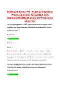 NURS 225 Exam 3 V2 &vert; NURS 225 Nutrition &NewLine;Proctored Exam &vert; Actual Q&A with &NewLine;Rationale &lpar;NURS225 Exam 3&rpar; &vert; West Coast &NewLine;University 