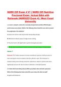 NURS 225 Exam 4 V1 &vert; NURS 225 Nutrition &NewLine;Proctored Exam &vert; Actual Q&A with &NewLine;Rationale &lpar;NURS225 Exam 4&rpar; &vert; West Coast &NewLine;University 