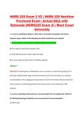 NURS 225 Exam 2 V2 &vert; NURS 225 Nutrition &NewLine;Proctored Exam &vert; Actual Q&A with &NewLine;Rationale &lpar;NURS225 Exam 2&rpar; &vert; West Coast &NewLine;University 