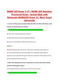 NURS 225 Exam 3 V1 &vert; NURS 225 Nutrition &NewLine;Proctored Exam &vert; Actual Q&A with &NewLine;Rationale &lpar;NURS225 Exam 3&rpar; &vert; West Coast &NewLine;University 