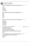 EPA 608 Core Certification &vert; 2025&sol;2026 Update &vert; Score 100&percnt; Study Guide&NewLine;&NewLine;