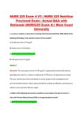 NURS 225 Exam 4 V3 &vert; NURS 225 Nutrition &NewLine;Proctored Exam &vert; Actual Q&A with &NewLine;Rationale &lpar;NURS225 Exam 4&rpar; &vert; West Coast &NewLine;University 