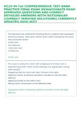 NCLEX RN Test 1 for 2026&vert;&vert;Exam Practice Exam &vert;&vert; Most Recent Exam Actual Complete Real Exam 