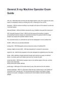 Basic X-Ray Machine operator Exam  New 2026&sol;2027 Questions and Professionally Verified Answers &lpar;All Bundled here&excl;&excl;&rpar;