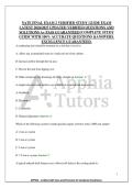 NATE FINAL EXAM 2 VERIFIED STUDY GUIDE EXAM&NewLine;LATEST 2026&sol;2027 UPDATED VERIFIED QUESTIONS AND&NewLine;SOLUTIONS A&plus; PASS GUARANTEED &vert;COMPLETE STUDY&NewLine;GUIDE WITH 100&percnt; ACCURATE QUESTIONS &ANSWERS&period;&NewLine;EXCELLENCE GUARANTEED&period;
