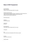 Basic X-RAY Equipment Questions and Correct Answers with Rationales &lpar;2026&sol;2027&rpar;&NewLine;