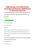 NURS 306 Quiz 9 V2 &vert; NURS 306 OB &vert; &NewLine;Actual Q&A with Rationale &lpar;NURS306 Quiz &NewLine;9&rpar; &vert; West Coast University