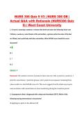 NURS 306 Quiz 9 V3 &vert; NURS 306 OB &vert; &NewLine;Actual Q&A with Rationale &lpar;NURS306 Quiz &NewLine;9&rpar; &vert; West Coast University 