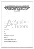 PCA COMPLETE STUDY GUIDE EXAM LATEST 2026&sol;2027&NewLine;UPDATED VERIFIED QUESTIONS AND SOLUTIONS A&plus; PASS&NewLine;GUARANTEED &vert;COMPLETE STUDY GUIDE WITH 100&percnt;&NewLine;ACCURATE QUESTIONS &ANSWERS&period; EXCELLENCE&NewLine;GUARANTEED&period;