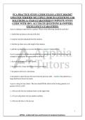 PCA PRACTICE STUDY GUIDE EXAM LATEST 2026&sol;2027&NewLine;UPDATED VERIFIED MULTIPLE CHOICES QUESTIONS AND&NewLine;SOLUTIONS A&plus; PASS GUARANTEED &vert;COMPLETE STUDY&NewLine;GUIDE WITH 100&percnt; ACCURATE QUESTIONS &ANSWERS&period;&NewLine;EXCELLENCE GUARANTEED&period;