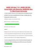 NURS 306 Quiz 7 V1 &vert; NURS 306 OB &vert; &NewLine;Actual Q&A with Rationale &lpar;NURS306 Quiz &NewLine;7&rpar; &vert; West Coast University