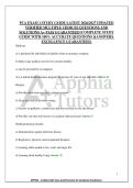 PCA EXAM 1 STUDY GUIDE LATEST 2026&sol;2027 UPDATED&NewLine;VERIFIED MULTIPLE CHOICES QUESTIONS AND&NewLine;SOLUTIONS A&plus; PASS GUARANTEED &vert;COMPLETE STUDY&NewLine;GUIDE WITH 100&percnt; ACCURATE QUESTIONS &ANSWERS&period;&NewLine;EXCELLENCE GUARANTEED&period;