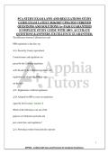 PCA STUDY EXAM LAWS AND REGULATIONS STUDY&NewLine;GUIDE EXAM LATEST 2026&sol;2027 UPDATED VERIFIED&NewLine;QUESTIONS AND SOLUTIONS A&plus; PASS GUARANTEED&NewLine;&vert;COMPLETE STUDY GUIDE WITH 100&percnt; ACCURATE&NewLine;QUESTIONS &ANSWERS&period; EXCELLENCE GUARANTEED&period;