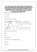 PCA TEST EXAM STUDY GUIDE EXAM LATEST 2026&sol;2027&NewLine;UPDATED VERIFIED MULTIPLE CHOICES QUESTIONS AND&NewLine;SOLUTIONS A&plus; PASS GUARANTEED &vert;COMPLETE STUDY&NewLine;GUIDE WITH 100&percnt; ACCURATE QUESTIONS &ANSWERS&period;&NewLine;EXCELLENCE GUARANTEED&period;