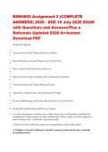BSW4802 Assignment 2 &lpar;COMPLETE ANSWERS&rpar; 2026 - DUE 16 July 2026 EXAM with Questions and Answers&sol;Plus a &NewLine;Rationale Updated 2026 A&plus;&sol;Instant Download PDF &NewLine;